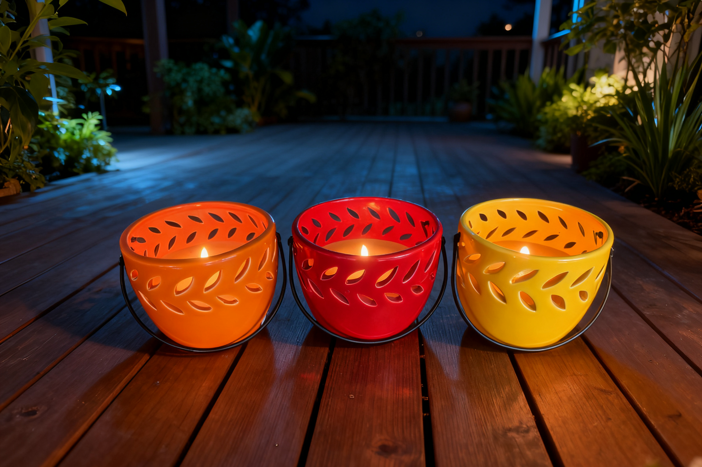 Cutout Ceramic Candle